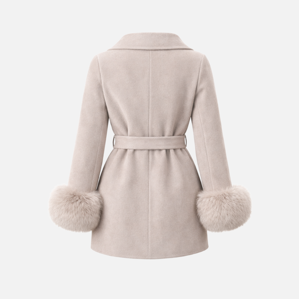 Maison Solène Belted Fur Coat