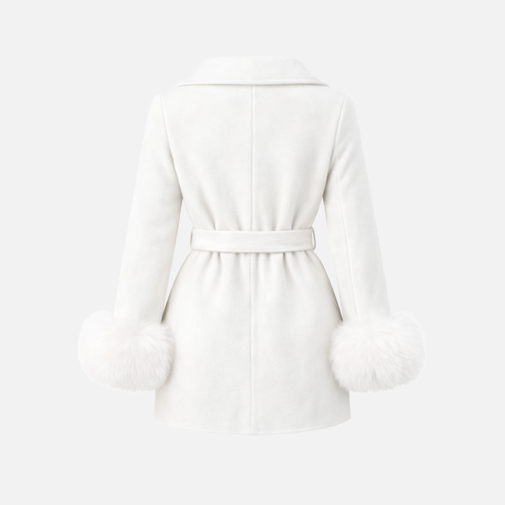 Maison Solène Belted Fur Coat