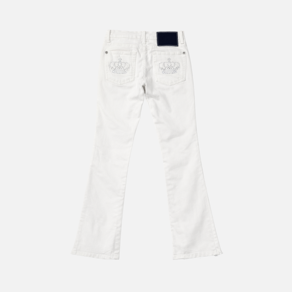 Ivory Flare Denim