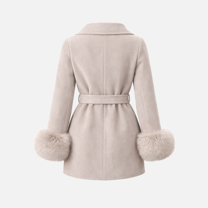 Maison Solène Belted Fur Coat