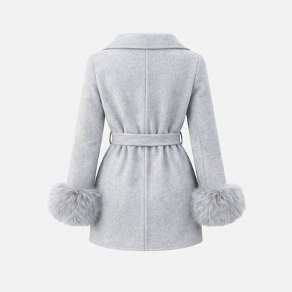 Maison Solène Belted Fur Coat