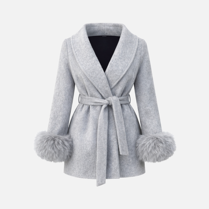 Maison Solène Belted Fur Coat