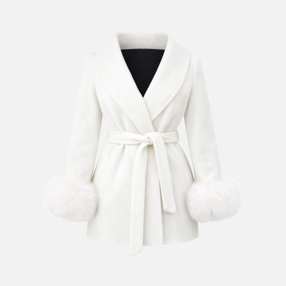 Maison Solène Belted Fur Coat