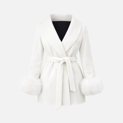 Maison Solène Belted Fur Coat