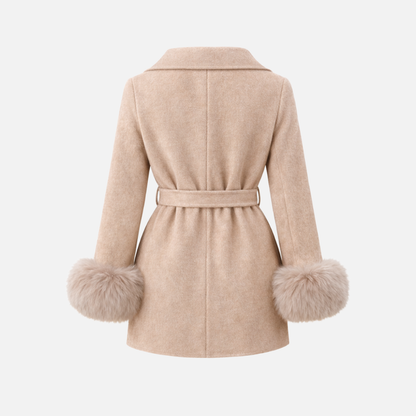 Maison Solène Belted Fur Coat