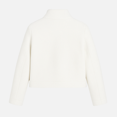 Snow Contrast Pea Coat