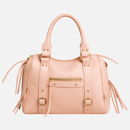 Soft Pink Rebel Satchel Bag