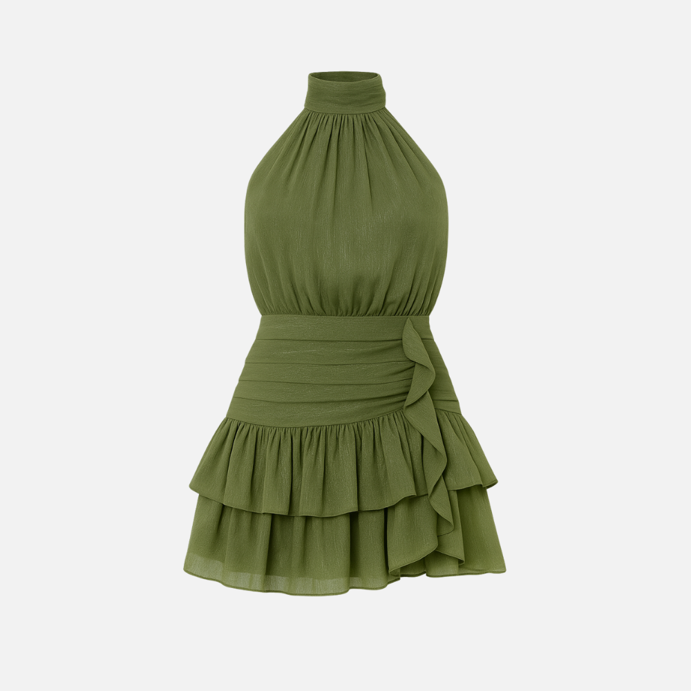 Green Poppy Dress